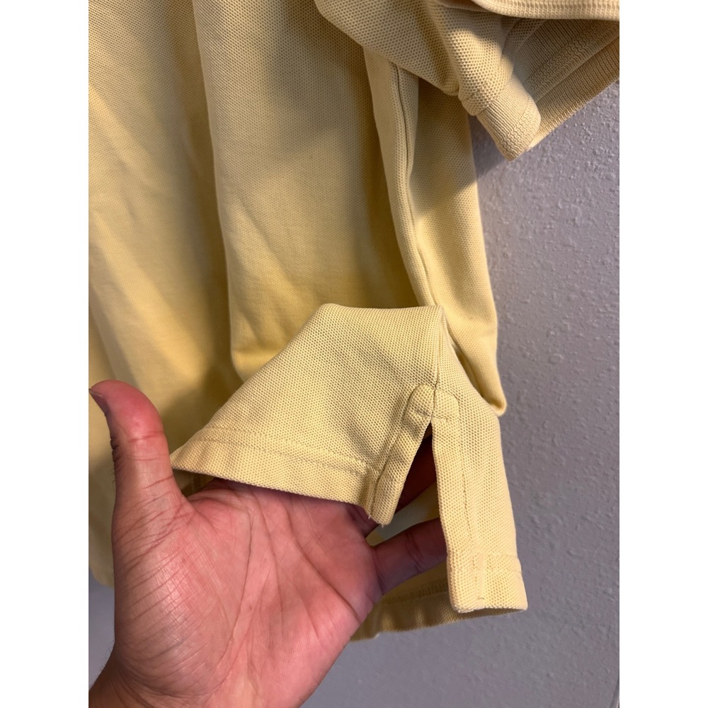 Jos A Bank Traveler Collection Polo Shirt Mens Large Yellow 100% Cotton Pique - Picture 6 of 10